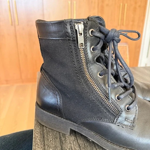 The Rail Black Leather Men's Boots size EU 41 or US 9 - Picture 7 of 8